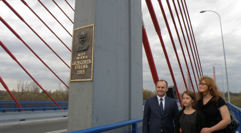 Most w Dobczycach otrzymał imię Grzegorza Stecha