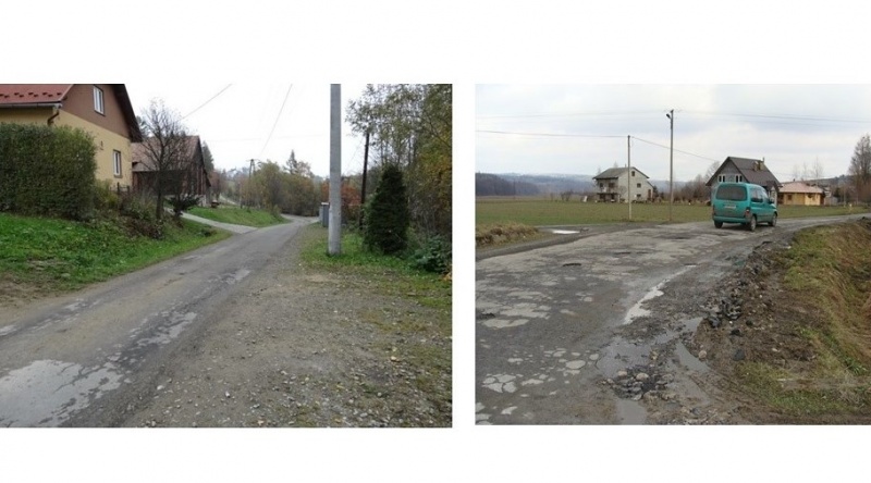 Zdjęcia dróg powiatowych z prezentacji A. Czerwińskiego