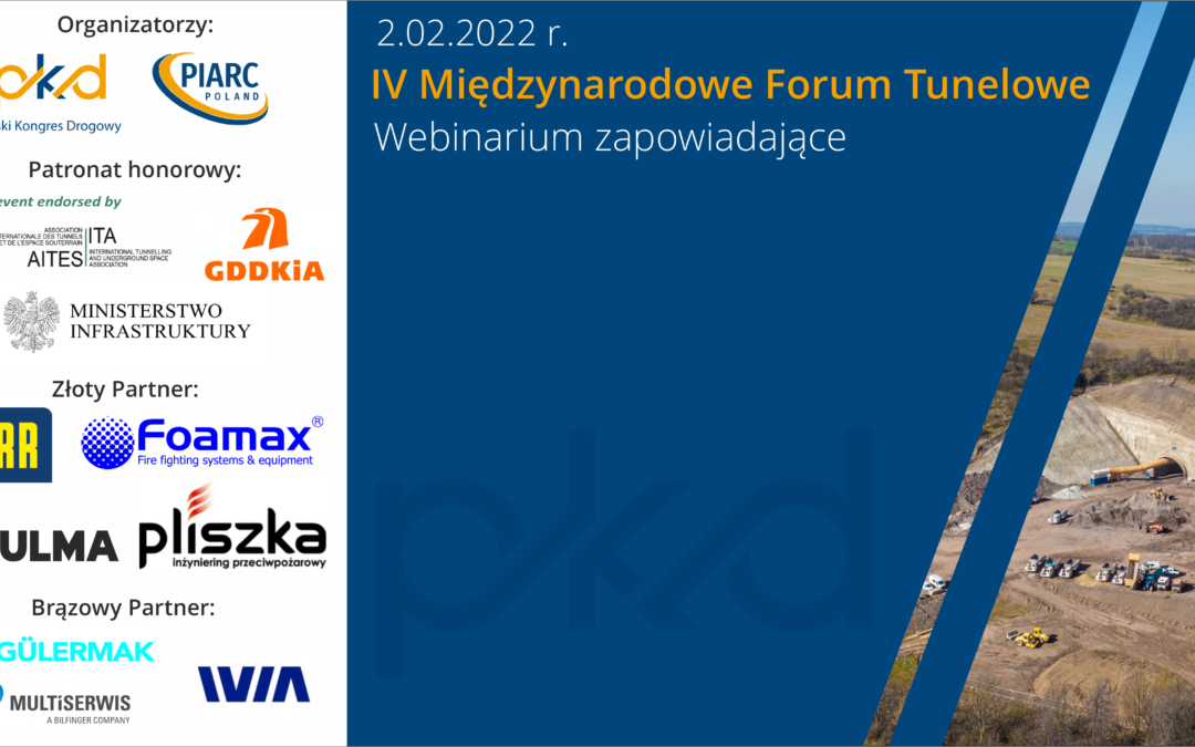 Webinar zapowiadający IV Międzynarodowe Forum Tunelowe